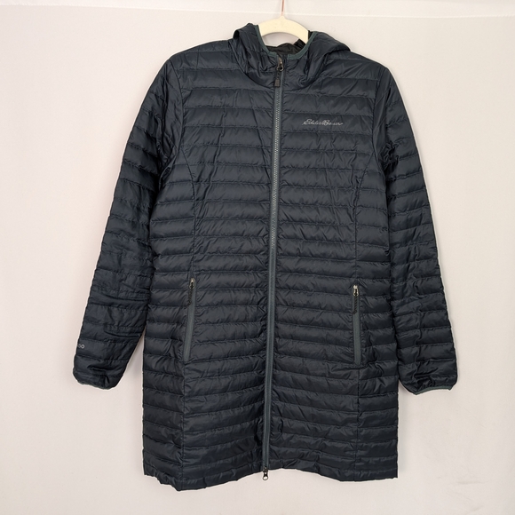 Eddie Bauer Jackets & Blazers - Eddie Bauer Black Quilted Hooded Jacket